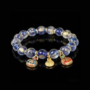 Fragrant Grey Blue Tile Wonton Golden Beast (10mm)